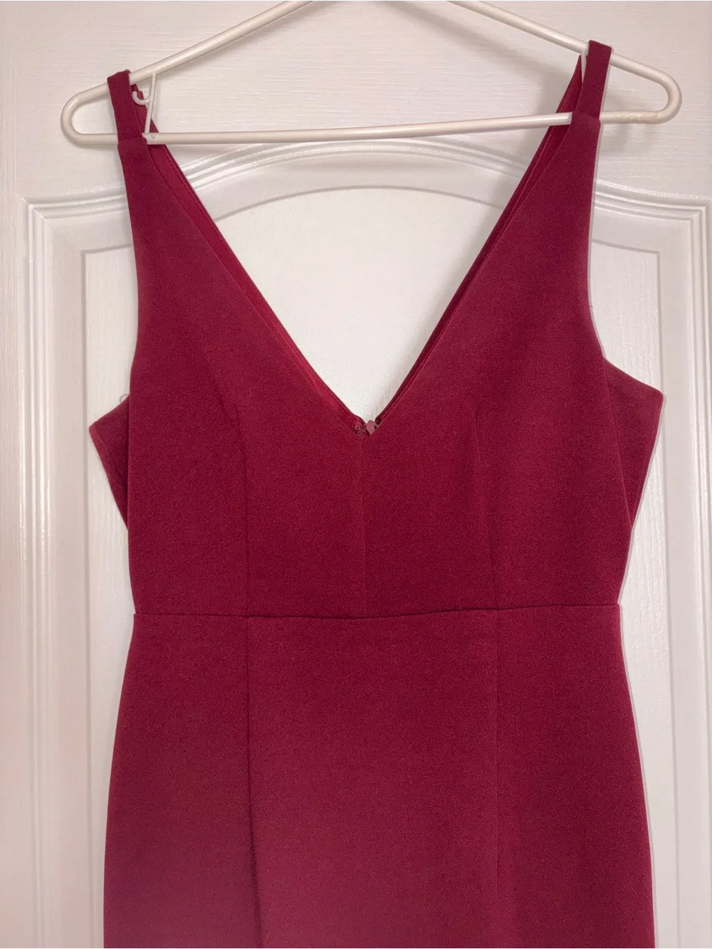 Lulus V-Neck Burgundy Dress